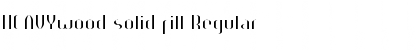 Download HEAVYwood solid fill Regular Font Title Preview
