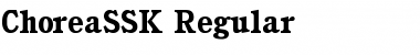 Download ChoreaSSK Regular Font Title Preview