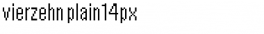 Download vierzehn plain14px Font Title Preview