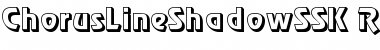 Download ChorusLineShadowSSK Regular Font Title Preview