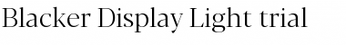 Download Blacker Display Light Font Title Preview