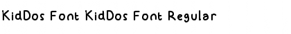 Download KidDos Font KidDos Font Regular Font Title Preview