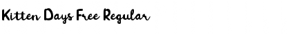 Download Kitten Days Free Regular Font Title Preview
