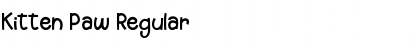 Download Kitten Paw Regular Font Title Preview