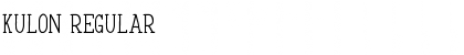 Download Kulon Regular Font Title Preview