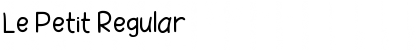 Download Le Petit Regular Font Title Preview
