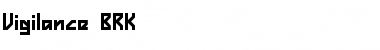 Download Vigilance BRK Normal Font Title Preview