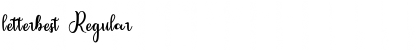 Download letterbest Regular Font Title Preview