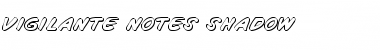 Download Vigilante Notes Shadow Shadow Font Title Preview