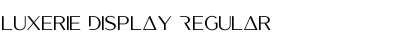 Download Luxerie Display Regular Font Title Preview