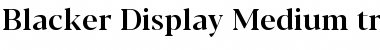 Download Blacker Display Medium Font Title Preview