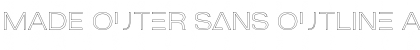 Download MADE Outer Sans Outline Alt Thin Font