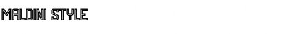 Download MALDINI STYLE Font Title Preview