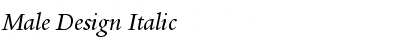 Download Male Design Italic Font Title Preview