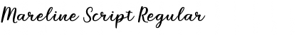 Download Mareline Script Regular Font Title Preview