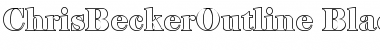 Download ChrisBeckerOutline-Black Regular Font Title Preview