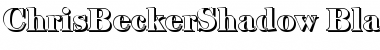 Download ChrisBeckerShadow-Black Regular Font Title Preview