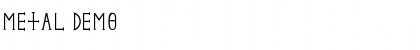 Download Metal Demo Font Title Preview