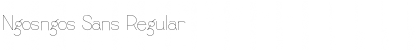 Download Ngosngos Sans Regular Font Title Preview