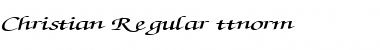 Download Christian Regular Font Title Preview