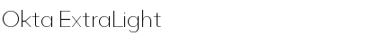 Download Okta ExtraLight Font Title Preview