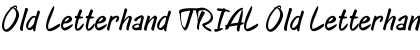 Download Old Letterhand TRIAL Old Letterhand regular Font Title Preview