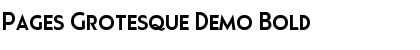 Download Pages Grotesque Demo Bold Font Title Preview