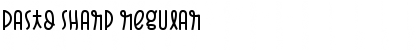 Download Pasto Sharp Regular Font Title Preview
