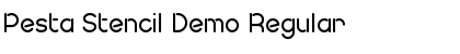 Download Pesta Stencil Demo Regular Font Title Preview