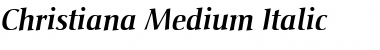 Download Christiana ItalicBold Font Title Preview
