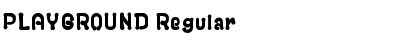 Download PLAYGROUND Regular Font Title Preview