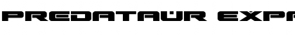 Download Predataur Expanded Expanded Font Title Preview
