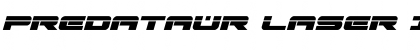 Download Predataur Laser Italic Italic Font Title Preview