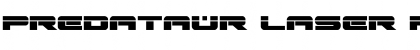 Download Predataur Laser Regular Font Title Preview