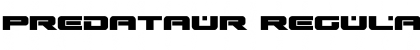 Download Predataur Regular Font Title Preview
