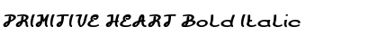 Download PRIMITIVE HEART Bold Italic Font Title Preview