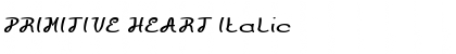 Download PRIMITIVE HEART Italic Font Title Preview