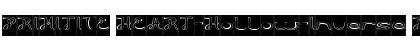 Download PRIMITIVE HEART-Hollow-Inverse Regular Font Title Preview