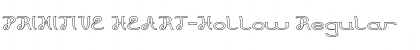 Download PRIMITIVE HEART-Hollow Regular Font Title Preview
