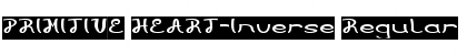 Download PRIMITIVE HEART-Inverse Regular Font Title Preview