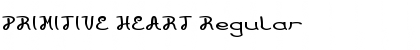 Download PRIMITIVE HEART Regular Font Title Preview