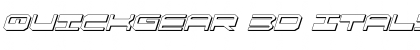 Download QuickGear 3D Italic Italic Font Title Preview