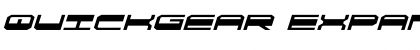 Download QuickGear Expanded Italic Expanded Italic Font Title Preview