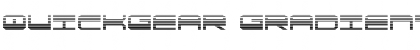 Download QuickGear Gradient Regular Font Title Preview