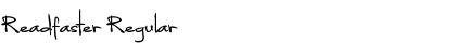 Download Readfaster Regular Font Title Preview