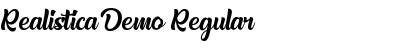 Download Realistica Demo Regular Font Title Preview