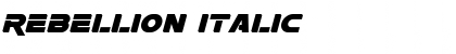 Download Rebellion Italic Font Title Preview