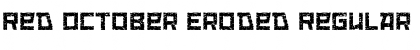 Download Red October Eroded Regular Font Title Preview