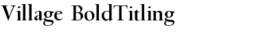 Download Village Regular Font Title Preview