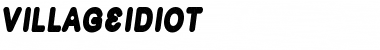 Download VillageIdiot Regular Font Title Preview